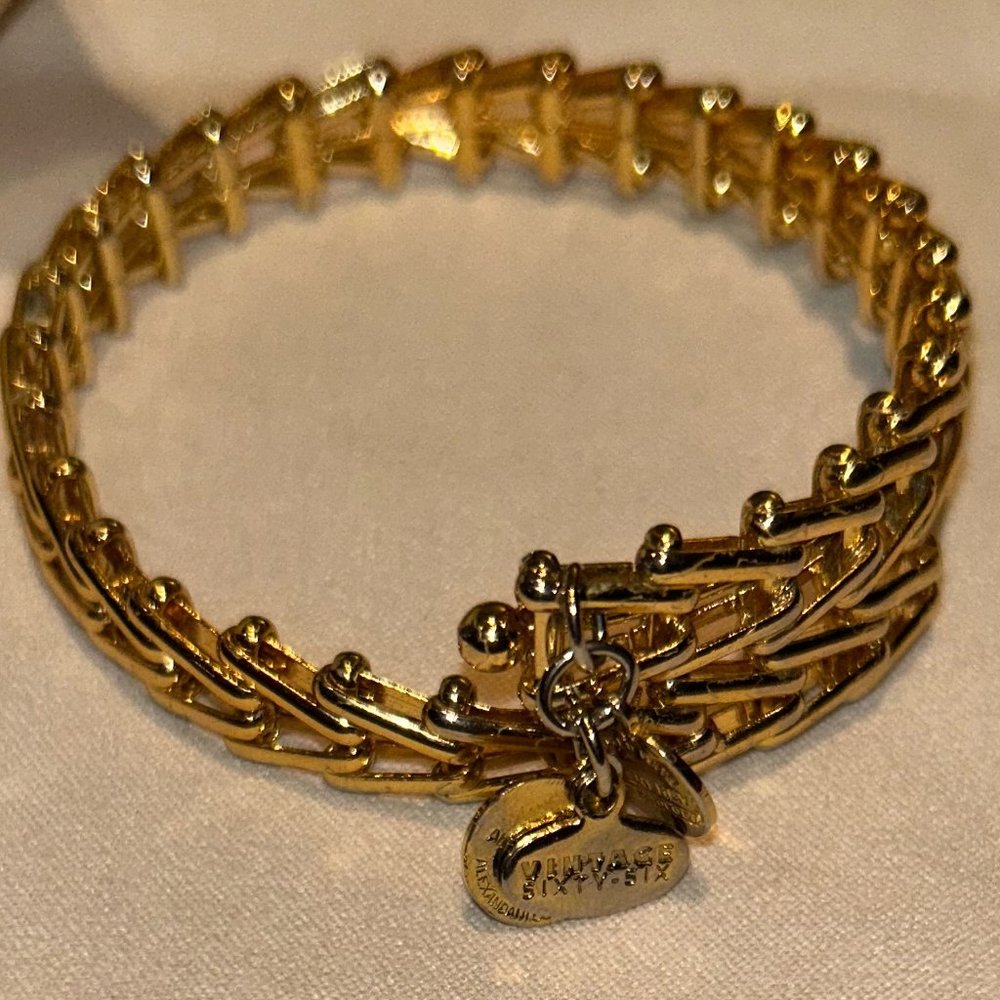 Vintage Alex and Ani Gypsy 66 Wrap Bracelet